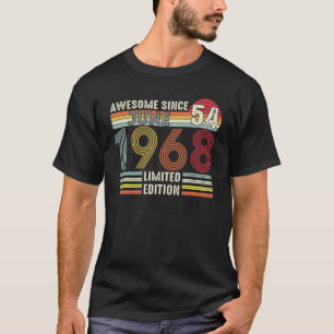 T-shirt 54 Ans Juin 1968 54e Anniversaire