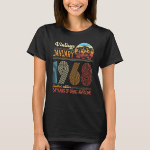 T-shirt 54 Ans Légende depuis Janvier 1968 54e naissance