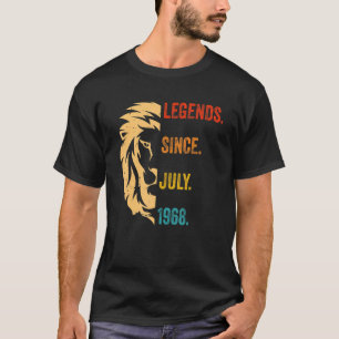 T-shirt 54 Ans Légende Depuis Juillet 1968 54ème anniversa