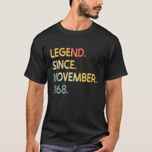 T-shirt 54 Ans Légende Depuis Novembre 1968 54E Naissance