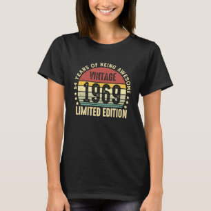 T-shirt 54 ans Vintage 1969 54e anniversaire