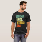 T-shirt 54 Years Old Legend Since October 1968 (Devant entier)