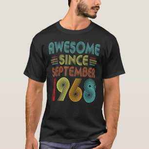 T-shirt 54e anniversaire 54 ans stupéfiant depuis septembr