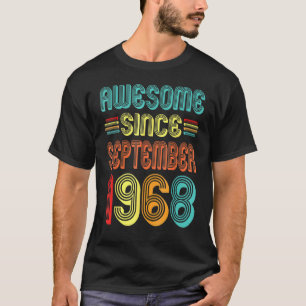 T-shirt 54e anniversaire 54 ans stupéfiant depuis septembr