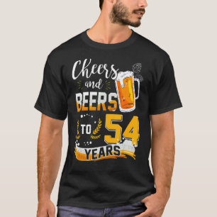 T-shirt 54e Anniversaire Soeurs Et Bières À 54 Ans Né En
