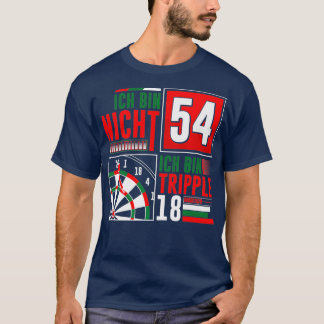 T-shirt 54ème anniversaire fléchettes amusantes dire des f
