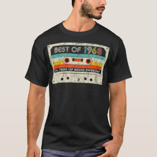 T-shirt 54th Birthday Gifts Best Of 1968 Cassette Tape Ret