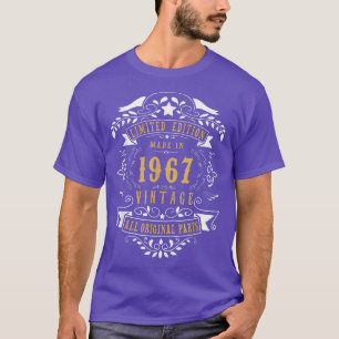 T-shirt 55 Ans 55e Anniversaire Fabriqué Né en 1967 Hommes
