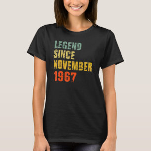 T-shirt 55 ans 55e anniversaire Légende depuis le 1er nove