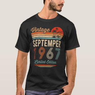 T-shirt 55 ans 55e anniversaire Vintage septembre 1967 M
