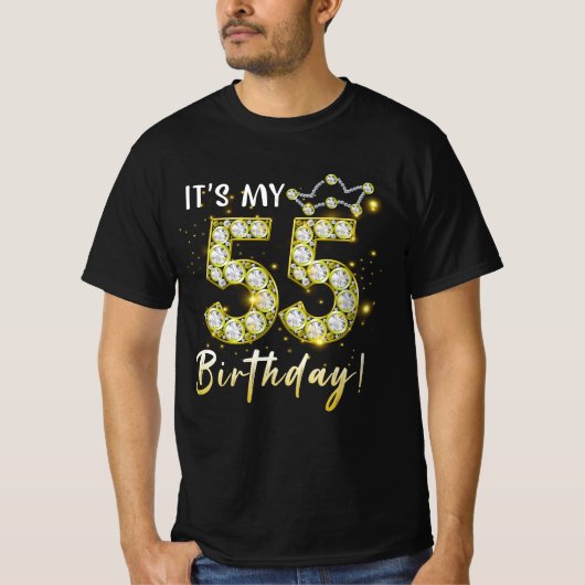 T-shirt 55 ans C_s mon anniversaire 55e anniversaire Diamo (Devant)