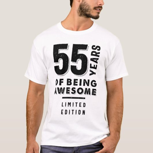 T-shirt 55 ans d'être génial - 55e anniversaire (Devant)