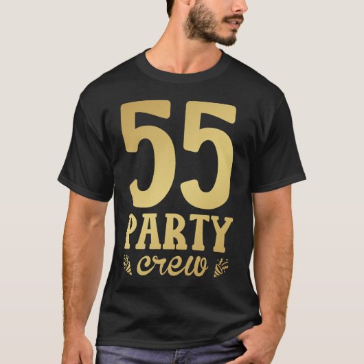 T-shirt 55 hommes d'équipage 55e anniversaire (Devant)