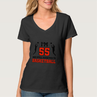 T-shirt 55e anniversaire 55 ans Joueur de basket-ball