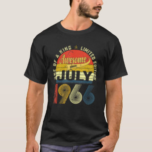 T-shirt 55e anniversaire Décorations Juillet 1966 Hommes F
