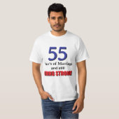 T-shirt 55e anniversaire du Mariage (Devant entier)