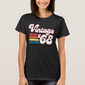 T-shirt 55e Anniversaire Femmes Hommes Nés En 1968 Anniver