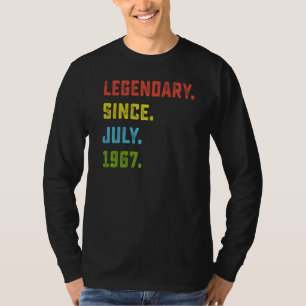 T-shirt 55e anniversaire Légendaire depuis juillet 1967 55