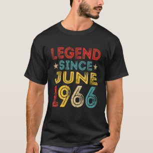 T-shirt 55E Anniversaire Légende Depuis Juin 1966 Perturbé