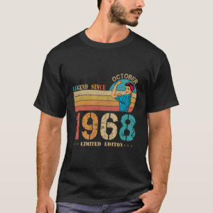 T-shirt 55E Anniversaire Légende Depuis Octobre 1968 55 An