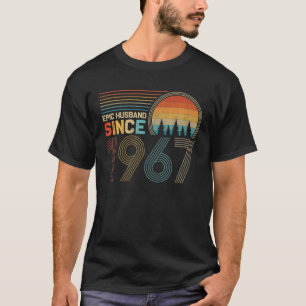 T-shirt 55e Wedding Anniversary For Him Epic Husband Sinc