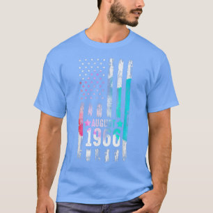 T-shirt 56 ans, 1966 drapeau américain 56e anniversaire