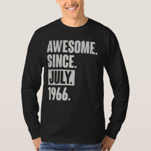 T-shirt 56 Ans 56e Anniversaire Awesome depuis Juillet 196