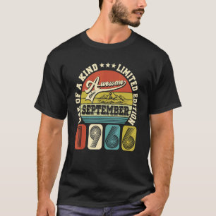 T-shirt 56 Ans 56e anniversaire stupéfiant depuis Septembr