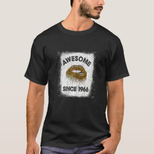 T-shirt 56 Ans Anniversaire Magnifique Depuis 1966 Leopard