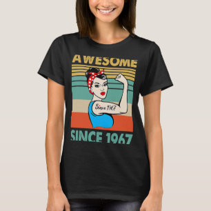 T-shirt 56 ans Awesome depuis 1967 56e anniversaire