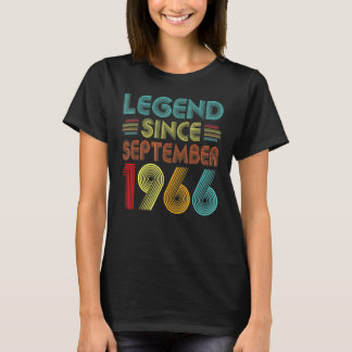T-shirt 56 Ans Légende depuis septembre 1966 56e Bir
