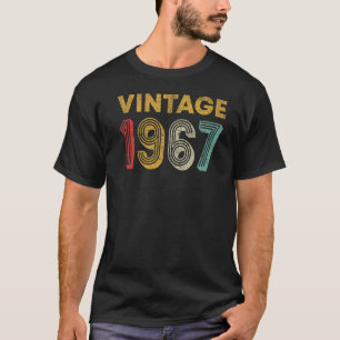 T-shirt 56 ans Retro Vintage 1967 56e anniversaire