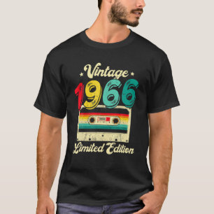 T-shirt 56 Ans Vintage 1966 Bande De Cassette 56E Naissanc
