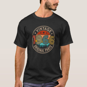 T-shirt 56 Year Old Vintage 1966 Original Parts 56th Birth