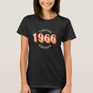 T-shirt 56e anniversaire Dames Mens Livre d'or 56 Ans 1966