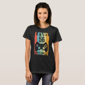 T-shirt 56e anniversaire Dames Mens Niveau 56 Ans 1966 1 (Devant entier)