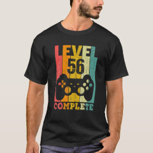 T-shirt 56E Anniversaire Homme Femme Niveau 56 Ans Décorat