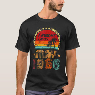 T-shirt 56e anniversaire stupéfiant depuis mai 1966 Vintag