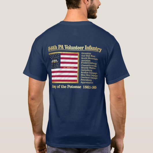 T-shirt 56e Infanterie volontaire de Pennsylvanie (BH) (Dos)
