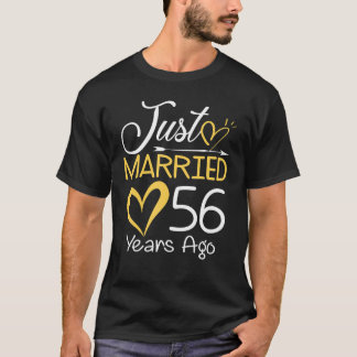 T-shirt 56ème anniversaire de Mariage marié il y a 56 ans