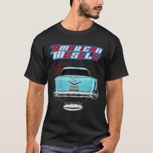 T-shirt 57,1957 Belair Bel Air American Muscle Car Hotrod