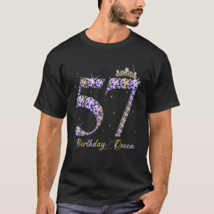 T-shirt 57 Ans C'Est Mon 57e Anniversaire Reine Diamond He