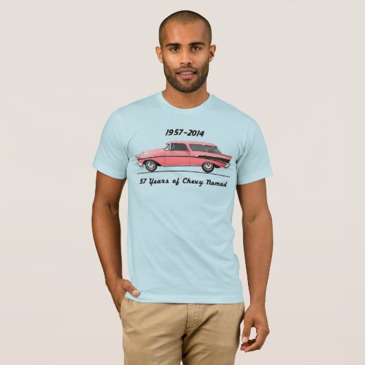 T-shirt 57 ans de Chevy Nomad (Devant entier)