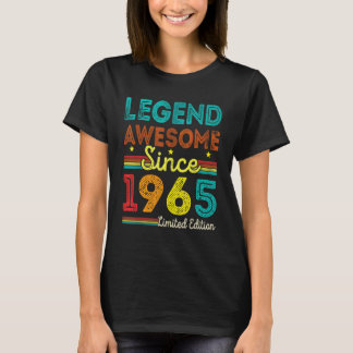 T-shirt 57 Ans Légende Vintage Awesome depuis 1965 57t