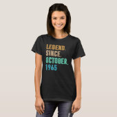T-shirt 57 Years Old Legend Since October 1965 (Devant entier)