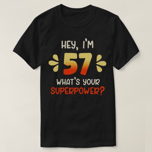 T-shirt 57e anniversaire 3 (Design devant)