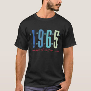 T-shirt 57e anniversaire Dames Mens 57 ans 1965