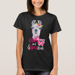 T-shirt 57e anniversaire Femmes ayant 57 ans pour sa décor