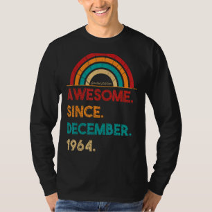 T-shirt 58 Ans Awesome Depuis Décembre 1964 58e Birt