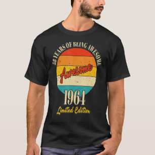 T-shirt 58 Ans De Magnifique 1964 58e Anniversaire